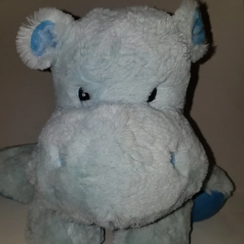 Hippy Blue Hippo Plush Stuffed Animal Russ Baby